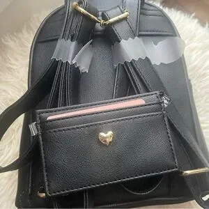 Juicy Couture Black Mini Backpack With Credit Card Holder Juicy Couture | Bags | Juicy Couture Black Mini Backpack  main image 3